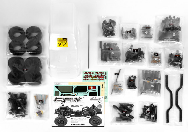 RC- MST CFX 4WD Crawler Kit mit J3 Karosserie Radstand 242mm