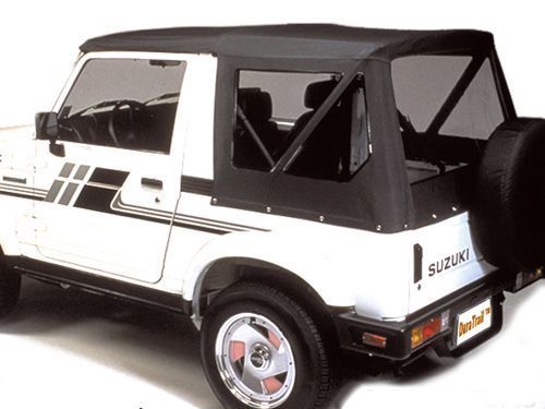 Suzuki Sj und Samurai Ersatz Softtop schwarz/denim Economy